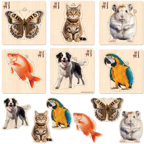 QUOKKA Spielzeug Puzzle ab 1 2 3 Jahre - Montessori Holz Steckpuzzle für Kinder ab 4 - Tiere Lernspielzeug für Mädchen and Jungen QUOKKA Spielzeug Puzzle ab 1 2 3 Jahre - Montessori Holz Steckpuzzle für Kinder ab 4 - Tiere Lernspielzeug für Mädchen and Jungen von Quokka