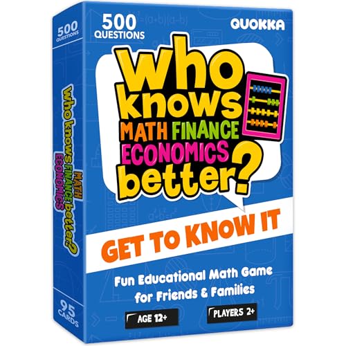 QUOKKA Wer kennt Mathematik & Wirtschaft & Finanzen besser - Lerne es kennen Kartenspiel QUOKKA Wer kennt Mathematik & Wirtschaft & Finanzen besser - Lerne es kennen Kartenspiel von Quokka