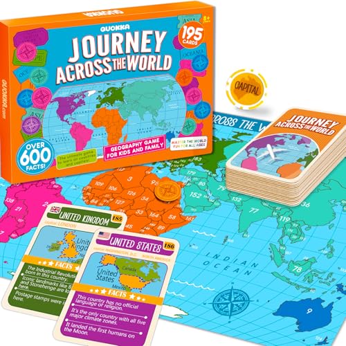 Quokka Travel Geography World Spiel USA für Kinder von 8-10 Jahren von Quokka