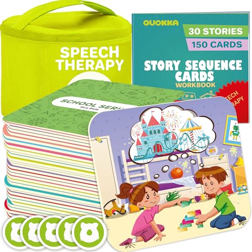 Quokka Sequenz-Sprachtherapie-Spielzeug für Kleinkinder 3–4 – Autismus-Lernmaterialien, Spielzeug für Kinder 5–7 – Erstellen Sie eine Geschichte, Karten, Satzaufbau, ABA-Therapie, soziale Fähigkeiten, Quokka Sequenz-Sprachtherapie-Spielzeug für Kleinkinder 3–4 – Autismus-Lernmaterialien, Spielzeug für Kinder 5–7 – Erstellen Sie eine Geschichte, Karten, Satzaufbau, ABA-Therapie, soziale Fähigkeiten, von Quokka