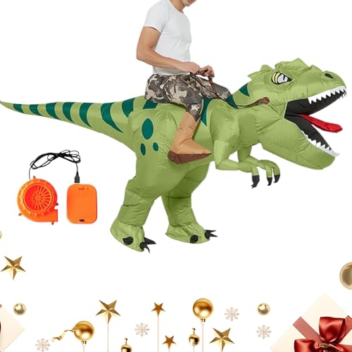 Quorvex Dinosaur Kostüm - Dinosaurier Anzug Für Halloween - Reit Kostüm Für Halloween Schule Themenpark Party Bühnenauftritt Geburtstag Weihnachtsfeier Event von Quorvex