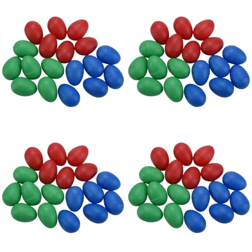 Qupdjxukis 72Pcs Egg Shakers Kunststoff Egg Music Shakers für Kinder Maracas Eggs Percussion Toys von Qupdjxukis