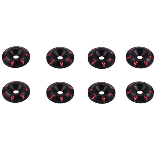 Qupdjxukis 8 StüCk Metall Schwanz Flügel M3 Senkschrauben Unterlegscheiben für 1/8 1/10 Skala Off Road RC Dipt Cars,1 Qupdjxukis 8 StüCk Metall Schwanz Flügel M3 Senkschrauben Unterlegscheiben für 1/8 1/10 Skala Off Road RC Dipt Cars,1 von Qupdjxukis