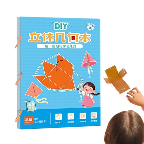 Qurygin Geometrie-Lernhilfen | Interaktives Zugschnur-Geometrie-Lernset mit Modellen – Unterrichtsbedarf für Zuhause, Schule, Klassenzimmer, für Kleinkinder, Kinder, Kinder, Studenten von Qurygin