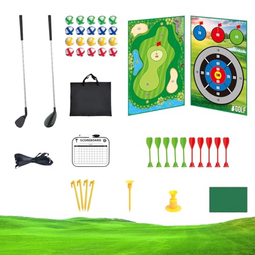 Qurygin Golfspielzeug-Set, Kinder-Golfschläger-Set | Indoor-Outdoor-Sportspielzeug,Indoor-Outdoor-Sportspielzeug, Golfball-Spielset, Golf-Putting-Spiel, Sport-Golfspielzeug für Kinder im Alter von 3–8 von Qurygin