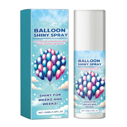 Qurygin Spray für glänzende Luftballons,Ballon-Glanzspray | Verbessern Sie die Partydekoration mit dauerhaftem Ballonglanz | Hoher Glanz, verbessert die Partydekoration, Luftballons für die von Qurygin