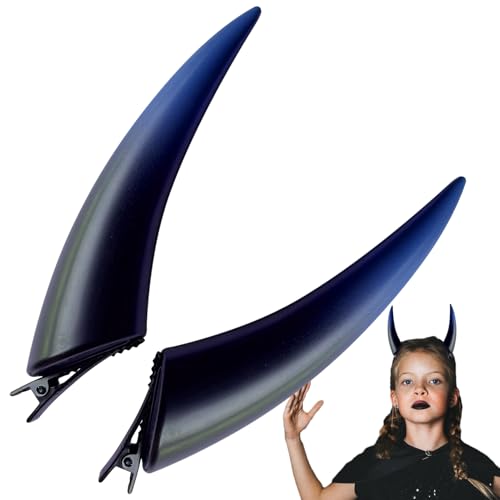 Qurygin Teufelshörner zum Anklippen, Halloween-Cosplay-Kostüm, Kopfbedeckung, Zubehör, Gothic-Teufelskostüm, Halloween-Cosplay, Kopfbedeckung, Zubehör, gruselige und lustige Hörner für Damen und Qurygin Teufelshörner zum Anklippen, Halloween-Cosplay-Kostüm, Kopfbedeckung, Zubehör, Gothic-Teufelskostüm, Halloween-Cosplay, Kopfbedeckung, Zubehör, gruselige und lustige Hörner für Damen und von Qurygin