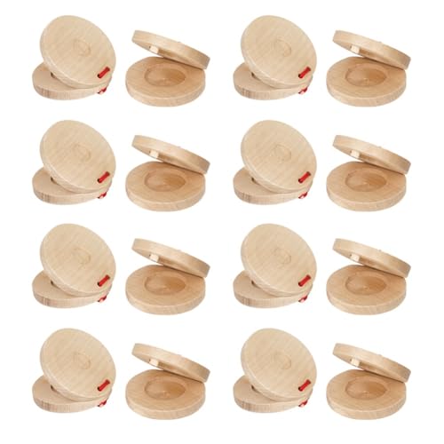 Qussedser 16 Stück Kastagnetten, Musikinstrument, Kastagnetten, Musikinstrument, Schlaginstrument für Kinder und Erwachsene Qussedser 16 Stück Kastagnetten, Musikinstrument, Kastagnetten, Musikinstrument, Schlaginstrument für Kinder und Erwachsene von Qussedser