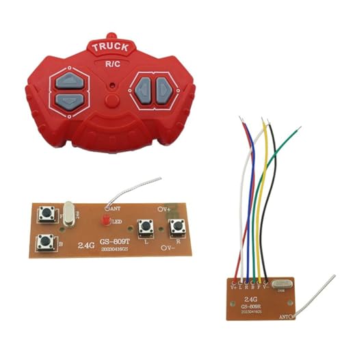 Qussedser 2,4G Vierwege-Fernbedienungsmodul 4CH RC-Fernbedienungssender Empfänger Platinenzubehör Qussedser 2,4G Vierwege-Fernbedienungsmodul 4CH RC-Fernbedienungssender Empfänger Platinenzubehör von Qussedser