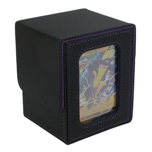 Qussedser Über 100 Spielkartenboxen, Aufbewahrungsboxen für Karten, Tragbare Verpackungsbox, Kariert, Schwarz und Lila Qussedser Über 100 Spielkartenboxen, Aufbewahrungsboxen für Karten, Tragbare Verpackungsbox, Kariert, Schwarz und Lila von Qussedser