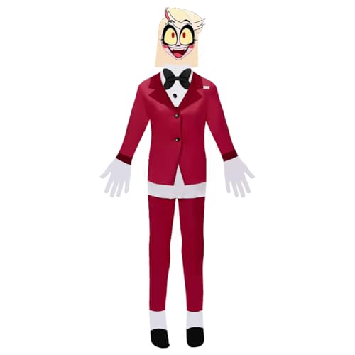 Hazbin Hotel Cosplay Overall Charlie Morningstar/Alastor Cosplay Outfits Anime Charakter Peripherie Jumpsuit Halloween Cosplay Kostüme 110-180 von Qusunx