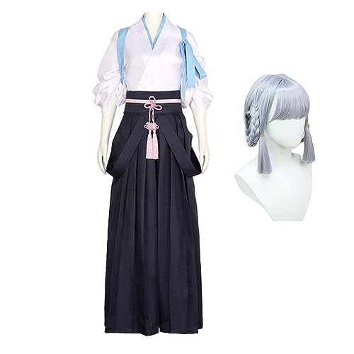 Qusunx Kamisato Ayaka Cosplay Kostüm Komplettset Game Role Play Outfits Kendo Kostüm Anzug Halloween Dress Up für Damen von Qusunx
