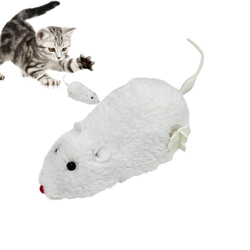Qutalmi Katzenmäusespielzeug, interaktives Mäusespielzeug für Hauskatzen | Jagen Jagd Maus Indoor Katzenspielzeug | Plüschmäuse zum Aufziehen, Haustierspielzeug, Uhrwerk-Maus-Laufspielzeug, Qutalmi Katzenmäusespielzeug, interaktives Mäusespielzeug für Hauskatzen | Jagen Jagd Maus Indoor Katzenspielzeug | Plüschmäuse zum Aufziehen, Haustierspielzeug, Uhrwerk-Maus-Laufspielzeug, von Qutalmi