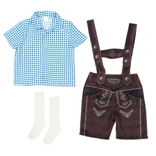 Qutalmi Kinder Oktoberfest Kostüm - Halloween Party Verkleidung,Festkleidung Für Umzüge Kindergarten Familienfeste Kinderfeste von Qutalmi