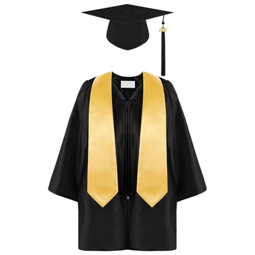 Qutalmi Kindergarten -Abschlusskleid, Kindergarten -Abschlusskappe und Kleid | 2025 Jahre Vorschulabschlusskleid Kappe Quasten Set - Formale Kostüme für Kinder im Vorschulalter von Qutalmi