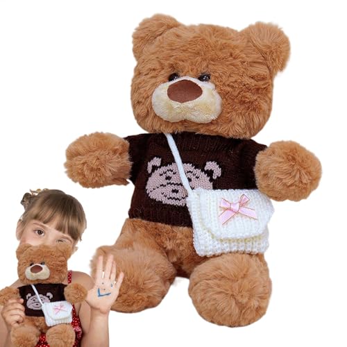 Qutalmi Nettes Bärengefüllter Tier mit Kleidung, Plüschbär mit Kleidung, Dekorative Stofftierkissen, Bär Plüschspielzeug süße Kissen Kleidung abnehmbar für Freundin Mutter Jubiläen Valentinstag Qutalmi Nettes Bärengefüllter Tier mit Kleidung, Plüschbär mit Kleidung, Dekorative Stofftierkissen, Bär Plüschspielzeug süße Kissen Kleidung abnehmbar für Freundin Mutter Jubiläen Valentinstag von Qutalmi