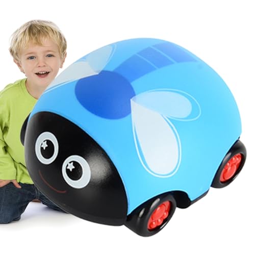 Qutalmi Rückzugsfahrzeuge, Rückzugsautos für Kinder - Reibungsbetriebenes Fahrzeug-Spielset für Kinder | Friction Power Kinderautospielzeug, interaktives Rennfahrzeug-Set in Marienkäferform, lustige von Qutalmi