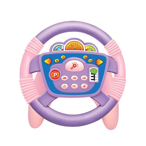 Qutalmi Spielzeuglenkrad, Lenkrad für Kinder,Realistisches simuliertes Fahrspielzeug für Kinder | Jungen-Mädchen-Fahrradspielzeug, Früherziehungsspielzeug für den Kindergarten von Qutalmi