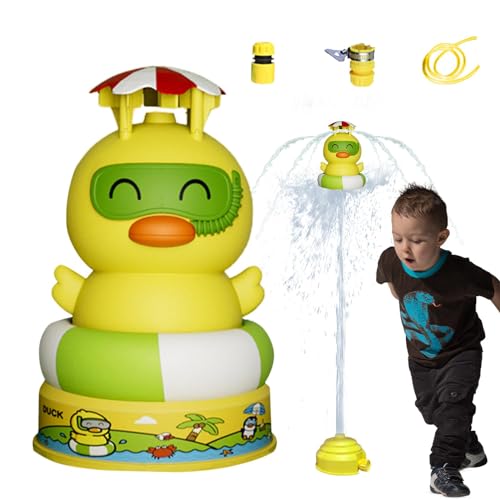 Qutalmi Wasserraketen für Kinder mit Pumpe, Wassersprinkler für Kinder für draußen - Wassersprüher-Spielzeug - Wassersprinkler für Geburtstag, Spielen im Freien auf Rasen, Garten, Poolparty im von Qutalmi