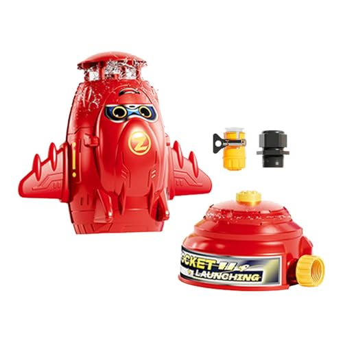 Qutalmi Weltraumraketensprinkler, Raketensprinkler - 360° drehbare Kindersprinkler für den Garten,Sommerliche Wasserspiele im Hinterhofgarten für Kinder im Freien, und Mädchen im Alter von 4–8 Jahren Qutalmi Weltraumraketensprinkler, Raketensprinkler - 360° drehbare Kindersprinkler für den Garten,Sommerliche Wasserspiele im Hinterhofgarten für Kinder im Freien, und Mädchen im Alter von 4–8 Jahren von Qutalmi