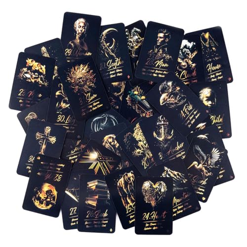 Tarot-Karten Für Anfänger, Fortune Golden Deep Lenormand Tarot, Zauberhafte Orakelkarten Im Fantasy, Tarot Geschenk Für Tarot Liebhaber Tarot-Karten Für Anfänger, Fortune Golden Deep Lenormand Tarot, Zauberhafte Orakelkarten Im Fantasy, Tarot Geschenk Für Tarot Liebhaber von Qutalmi