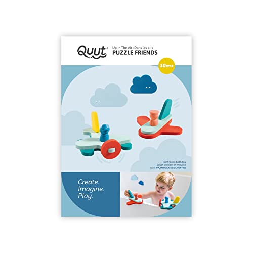 QUUT Puzzle Friends In der Luft - Baby-Badespielzeug Set für Kreativität und Fantasie - Badespielzeug ab 1 Jahr - Spielzeug für Wasserspaß und Lernerfahrung in der Badewanne von QUUT