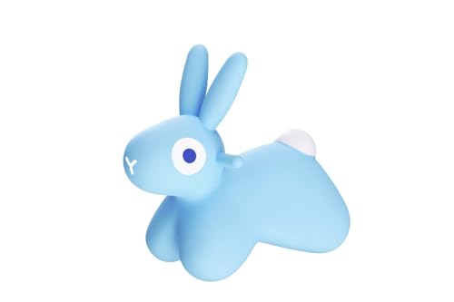 Quut Hoppi Bunny Hüpftier ab 18 Monaten – Aufblasbares Reittier für Kinder, Inkl. Pumpe – Hüpfspielzeug für Drinnen & Draußen – BPA-frei, bis 45 kg belastbar, Hellblau Quut Hoppi Bunny Hüpftier ab 18 Monaten – Aufblasbares Reittier für Kinder, Inkl. Pumpe – Hüpfspielzeug für Drinnen & Draußen – BPA-frei, bis 45 kg belastbar, Hellblau von Quut