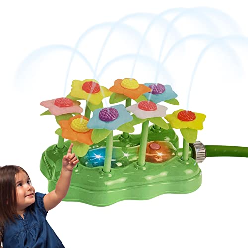 Quzente Kinder-Sprinkler-Blumenspielzeug, Outdoor-Sprinkler für Kinder,Sommer-Wasserspielzeug Blumen-Wassersprinkler-Spielzeug | Kinder Sprinkler Blumenspielzeug Outdoor Sommerspiele Mini von Quzente