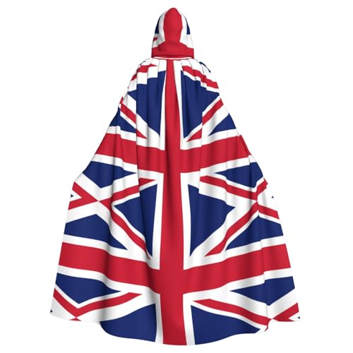 Qwvbn Britische Flagge, mit Kapuze, Halloween, Rollenspiel, Kostüm, Umhang, Umhang, leicht, drapiert Qwvbn Britische Flagge, mit Kapuze, Halloween, Rollenspiel, Kostüm, Umhang, Umhang, leicht, drapiert von Qwvbn