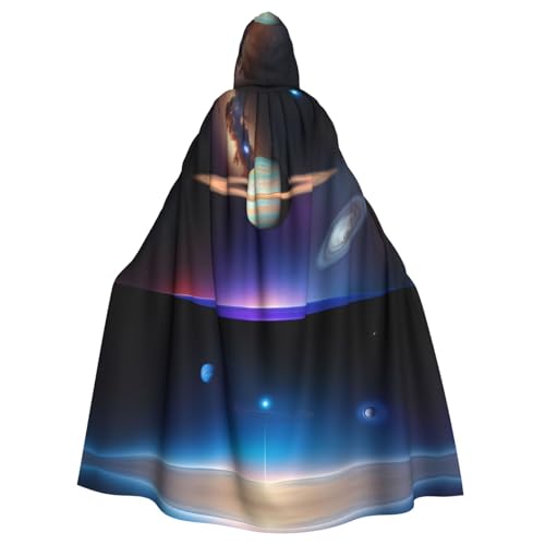 Qwvbn Cosmic Saturn Kapuzenmantel für Halloween, Rollenspiel, leicht, drapiert Qwvbn Cosmic Saturn Kapuzenmantel für Halloween, Rollenspiel, leicht, drapiert von Qwvbn