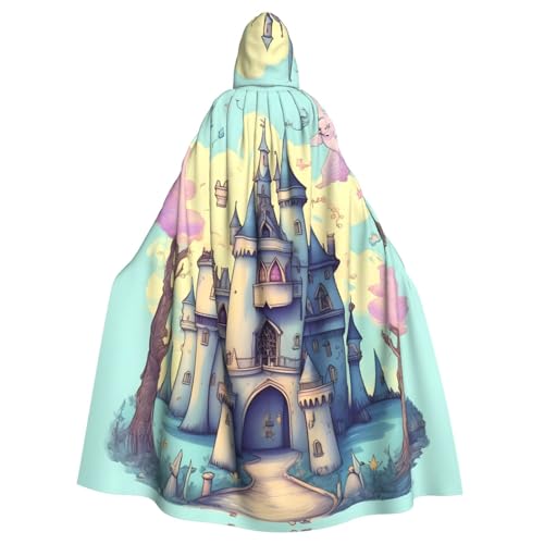 Qwvbn Fairytale Castle Kapuzenjacke, Rollenspiel-Kostüm, Robe, Umhang, leicht, drapiert Qwvbn Fairytale Castle Kapuzenjacke, Rollenspiel-Kostüm, Robe, Umhang, leicht, drapiert von Qwvbn