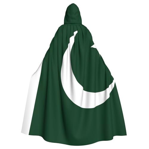 Qwvbn Flagge Pakistans mit Kapuze, Halloween, Rollenspiel-Kostüm, Umhang, Umhang, leicht, drapiert Qwvbn Flagge Pakistans mit Kapuze, Halloween, Rollenspiel-Kostüm, Umhang, Umhang, leicht, drapiert von Qwvbn