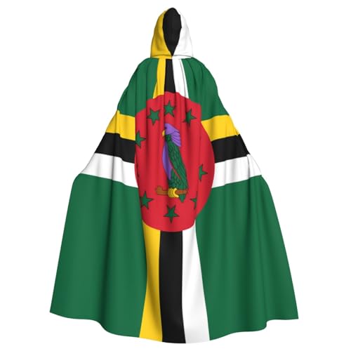 Qwvbn Flagge des Commonwealth of Dominica mit Kapuze, Halloween, Rollenspiel, Kostüm, Umhang, Umhang, leicht, drapiert Qwvbn Flagge des Commonwealth of Dominica mit Kapuze, Halloween, Rollenspiel, Kostüm, Umhang, Umhang, leicht, drapiert von Qwvbn