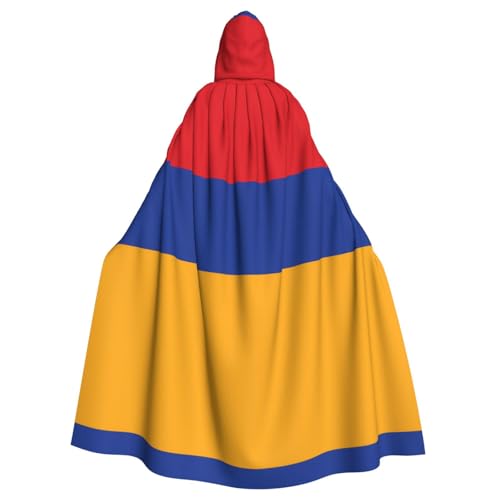 Qwvbn Flagge von Armenien mit Kapuze, Halloween, Rollenspiel, Umhang, Umhang, leicht, drapiert von Qwvbn