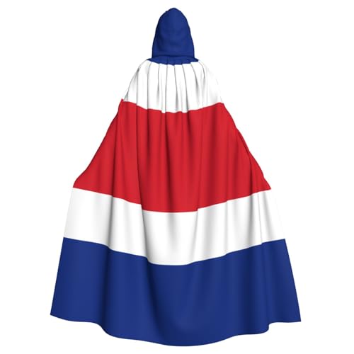 Qwvbn Flagge von Costa Rica, mit Kapuze, Halloween, Rollenspiel, Kostüm, Umhang, Umhang, leicht, drapiert Qwvbn Flagge von Costa Rica, mit Kapuze, Halloween, Rollenspiel, Kostüm, Umhang, Umhang, leicht, drapiert von Qwvbn