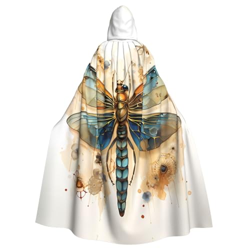 Qwvbn Goldene zarte Libelle auf gelbem Hintergrund, mit Kapuze, Halloween, Rollenspiel, Kostüm, Robe, Umhang, Umhang, leicht, drapiert Qwvbn Goldene zarte Libelle auf gelbem Hintergrund, mit Kapuze, Halloween, Rollenspiel, Kostüm, Robe, Umhang, Umhang, leicht, drapiert von Qwvbn