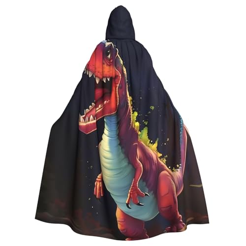 Qwvbn Großer Dinosaurier-Umhang mit Kapuze, für Halloween, Rollenspiel, leicht, drapiert Qwvbn Großer Dinosaurier-Umhang mit Kapuze, für Halloween, Rollenspiel, leicht, drapiert von Qwvbn