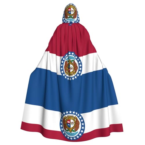 Qwvbn Missouri State Flag Hooded Halloween Role Play Costume Robe Cloak Cape Cape Lightweight Draped Cloak Jacket Qwvbn Missouri State Flag Hooded Halloween Role Play Costume Robe Cloak Cape Cape Lightweight Draped Cloak Jacket von Qwvbn