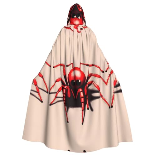 Qwvbn Niedliche kleine rote Spinne mit Kapuze, Halloween, Rollenspiel-Kostüm, Umhang, Umhang, leicht, drapiert Qwvbn Niedliche kleine rote Spinne mit Kapuze, Halloween, Rollenspiel-Kostüm, Umhang, Umhang, leicht, drapiert von Qwvbn