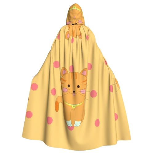 Qwvbn Niedliches Cartoon-Kätzchen-Kostüm mit Kapuze, Halloween, Rollenspiel, Umhang, Umhang, leicht, drapiert Qwvbn Niedliches Cartoon-Kätzchen-Kostüm mit Kapuze, Halloween, Rollenspiel, Umhang, Umhang, leicht, drapiert von Qwvbn