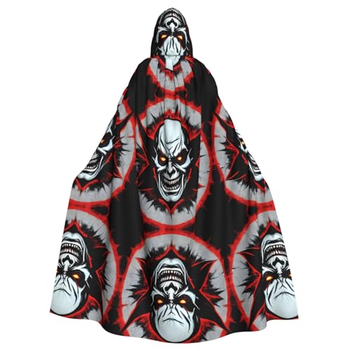 Qwvbn Roter und schwarzer böser Geist, mit Kapuze, Halloween, Rollenspiel, Kostüm, Umhang, Umhang, leicht, drapiert, Umhang Qwvbn Roter und schwarzer böser Geist, mit Kapuze, Halloween, Rollenspiel, Kostüm, Umhang, Umhang, leicht, drapiert, Umhang von Qwvbn