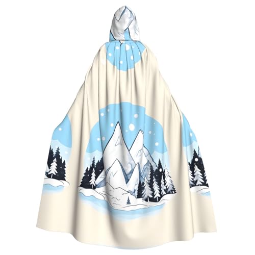 Qwvbn Schneebedeckte Berge mit Kapuze, Halloween, Rollenspiel, Kostüm, Umhang, Umhang, leicht, drapiert Qwvbn Schneebedeckte Berge mit Kapuze, Halloween, Rollenspiel, Kostüm, Umhang, Umhang, leicht, drapiert von Qwvbn