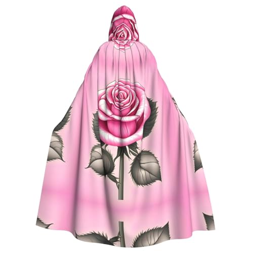 Qwvbn Schöne rosa Rosen mit Kapuze, Halloween-Kostüm, Robe, Umhang, leicht, drapiert Qwvbn Schöne rosa Rosen mit Kapuze, Halloween-Kostüm, Robe, Umhang, leicht, drapiert von Qwvbn