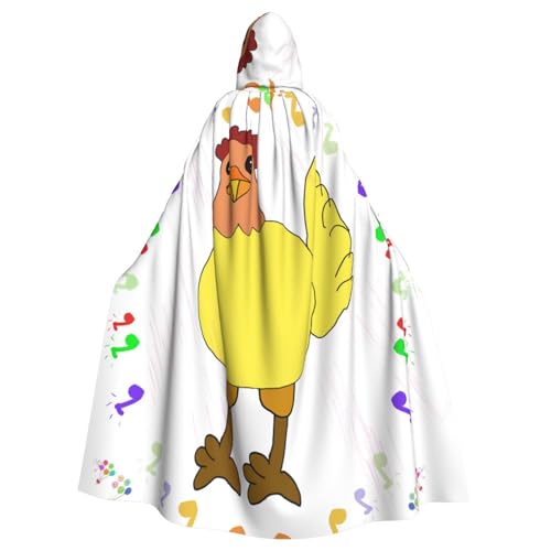Qwvbn Singing Henne Kapuzen-Kostüm, Halloween, Rollenspiel, Umhang, Umhang, leicht, drapiert Qwvbn Singing Henne Kapuzen-Kostüm, Halloween, Rollenspiel, Umhang, Umhang, leicht, drapiert von Qwvbn