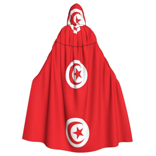 Qwvbn Tunesische Flagge, mit Kapuze, Halloween, Rollenspiel, Kostüm, Umhang, Umhang, leicht, drapiert Qwvbn Tunesische Flagge, mit Kapuze, Halloween, Rollenspiel, Kostüm, Umhang, Umhang, leicht, drapiert von Qwvbn