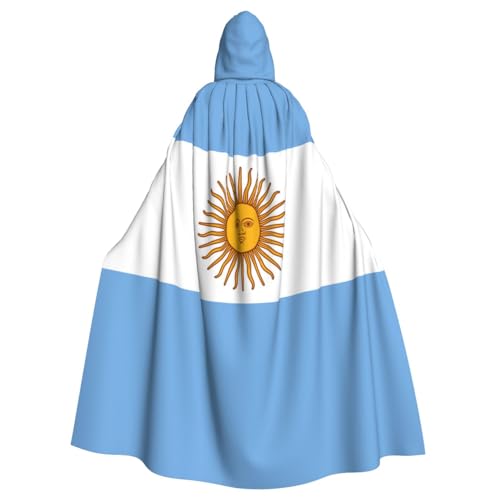 Qwvbn Umhang mit argentinischer Flagge, mit Kapuze, für Halloween, Rollenspiele, leicht, drapiert Qwvbn Umhang mit argentinischer Flagge, mit Kapuze, für Halloween, Rollenspiele, leicht, drapiert von Qwvbn