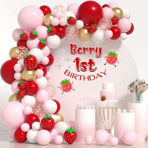 Berry 1. Geburtstag Wandtattoo Erdbeere Erster Geburtstag Wanddekoration Beere Babyparty Geburtstagsdeko Berry 1. Geburtstag Wandtattoo Erdbeere Erster Geburtstag Wanddekoration Beere Babyparty Geburtstagsdeko von Qxcv
