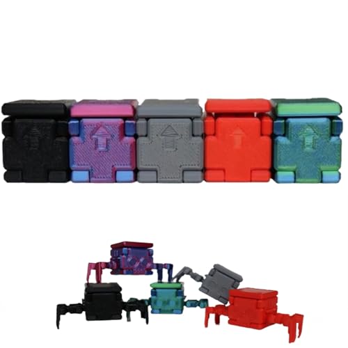 5PCS Transforming Spider Cube Toy 3D Printed Spider Desk Toy Fidget Spider Cube Guy Gadget Cute Mini Transforming Spider Cube Toy Mechanical Spider Stress Relief Toy Creative Gift for Kids Adults 5PCS Transforming Spider Cube Toy 3D Printed Spider Desk Toy Fidget Spider Cube Guy Gadget Cute Mini Transforming Spider Cube Toy Mechanical Spider Stress Relief Toy Creative Gift for Kids Adults von Qxiao