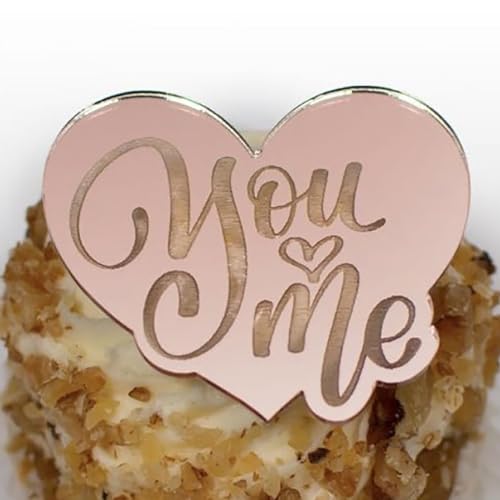 Cupcake-Aufsätze mit Aufschrift "Love", glitzernd, für Valentinstag, Thema, Hochzeit, Verlobung, Brautparty, Geburtstag, Party, 10 Stück von Qxiao