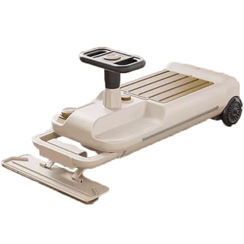Gokart for Kinder, elektrisch, Wackelauto, Bodenreinigungsfunktion, Aufsitzspielzeug for den Außenbereich, for Kinder ab 3 Jahren(Kaki) von Qxmiguel